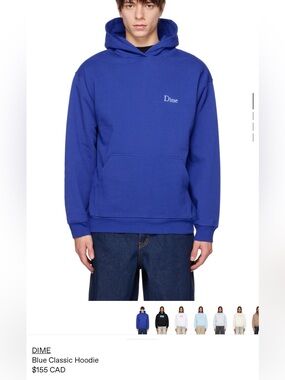 Dime Royal Blue Pullover Hoodie